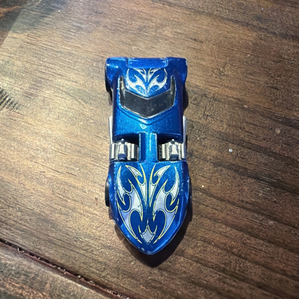 Vintage Hot Wheels Twin Mill Blue Silver Flames Thailand Mattel Diecast Car